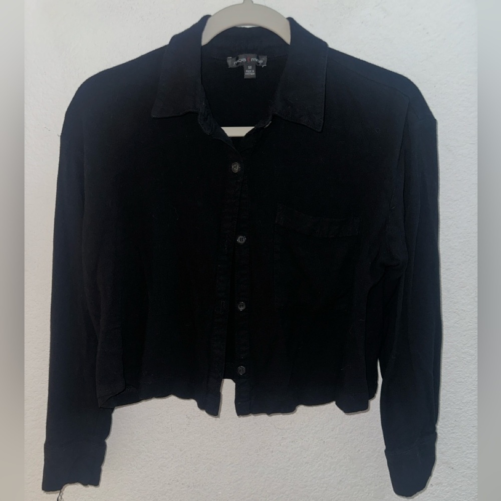 Moa Moa Button Up Crop Top